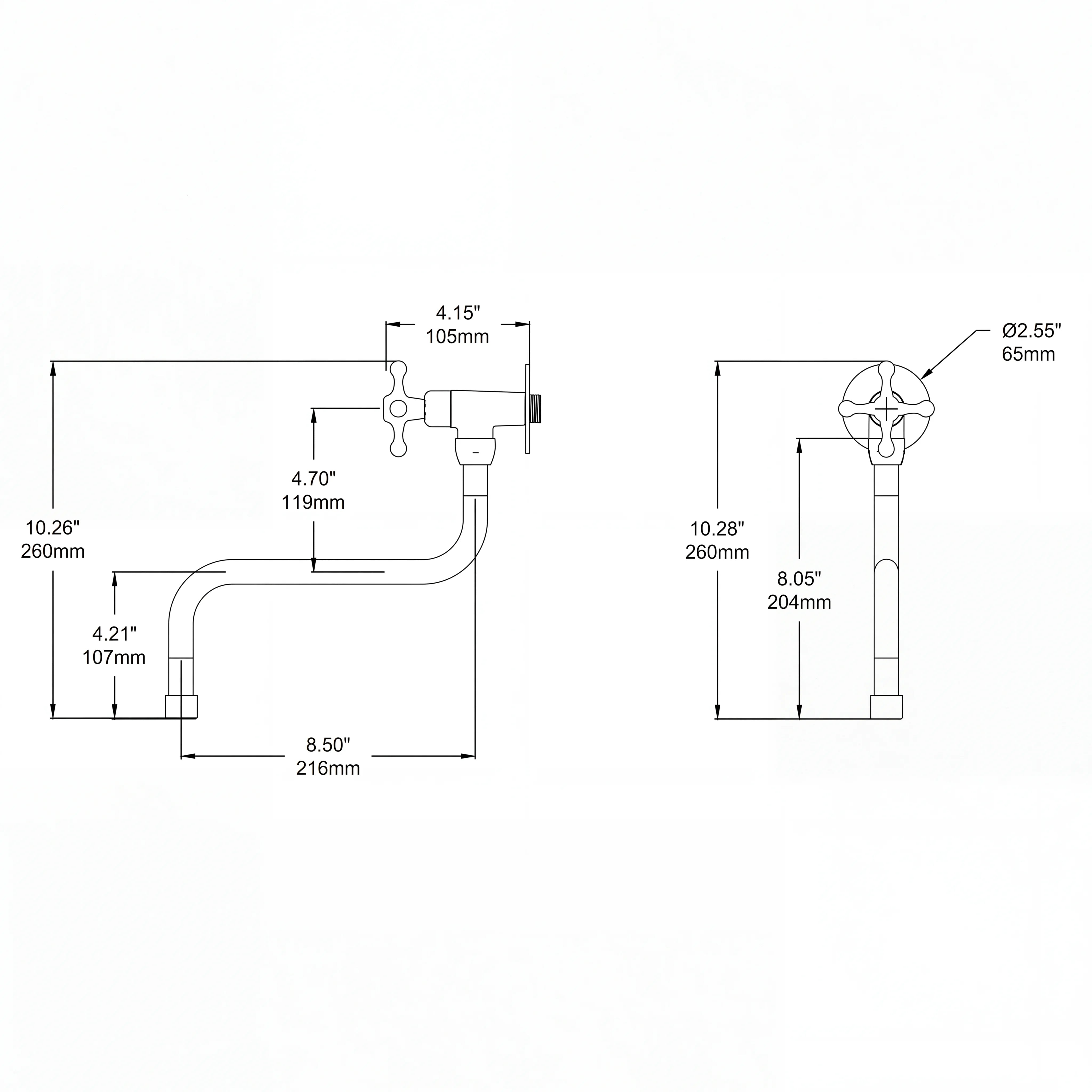 Swave Single Arm Pot Filler