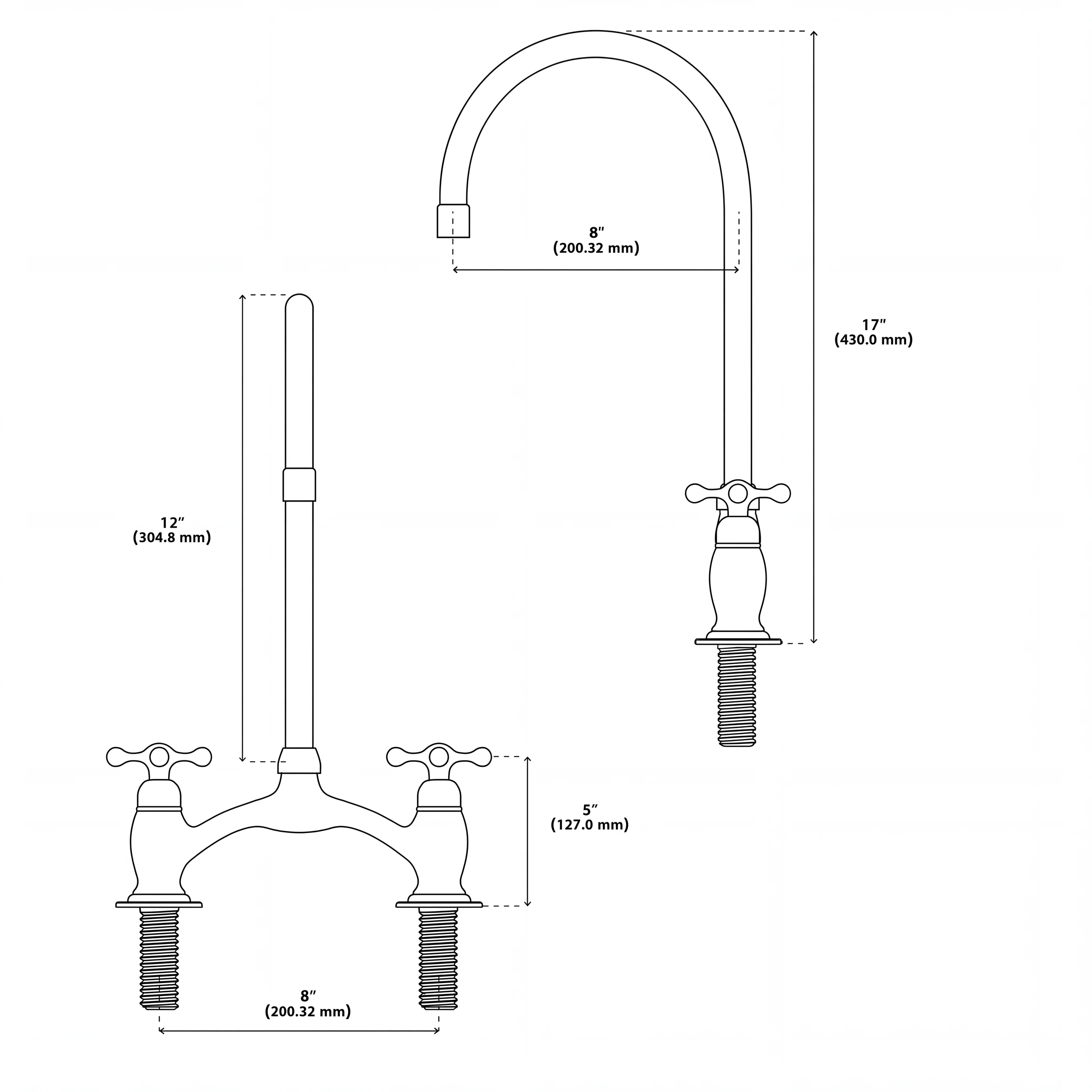 Grifo de cocina victoriano