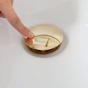 Solid Unlacquered Brass Pop-Up Drain