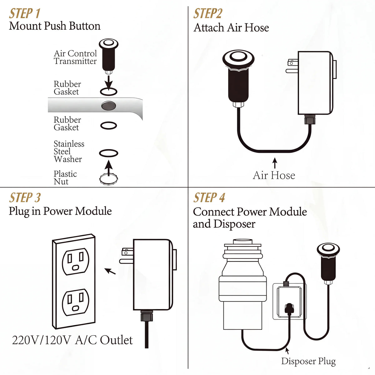 Unlacquered Brass Air Switch Kit technical document 1
