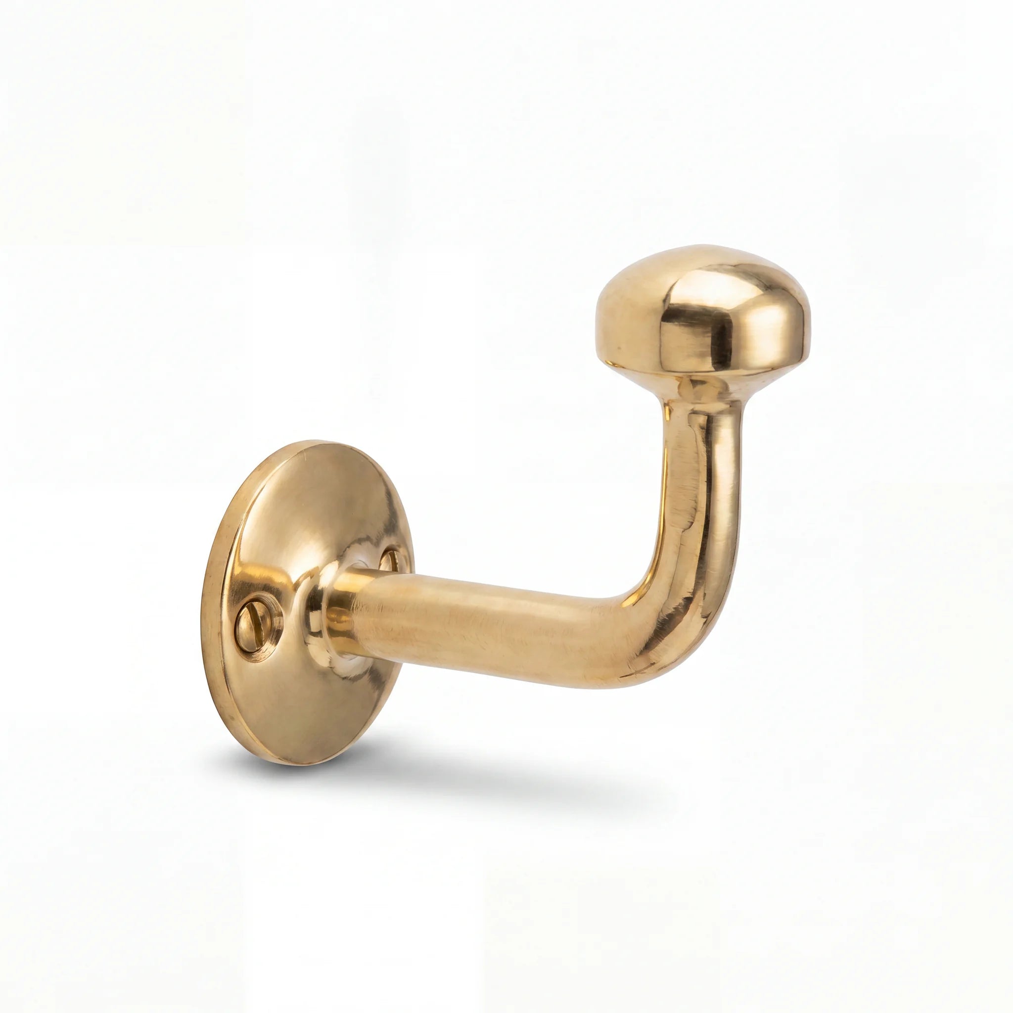 Solid Unlacquered Brass Wall Hook