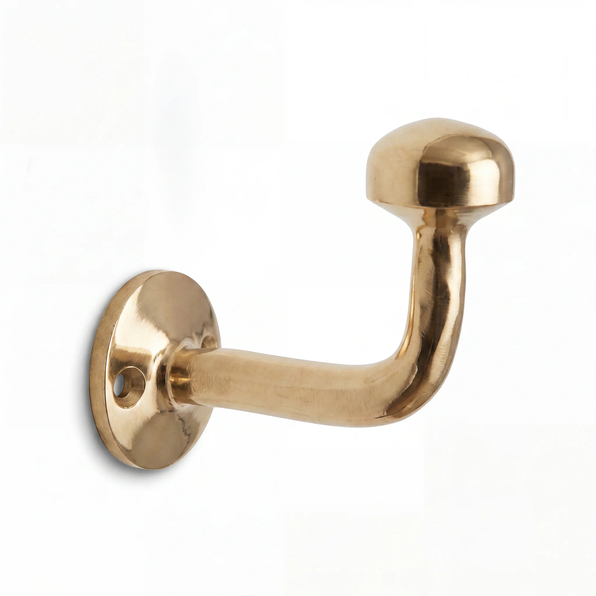 Solid Unlacquered Brass Wall Hook