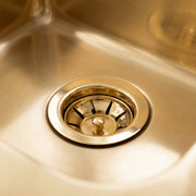 Solid Unlacquered Brass & Copper Drop-In Sink Strainer