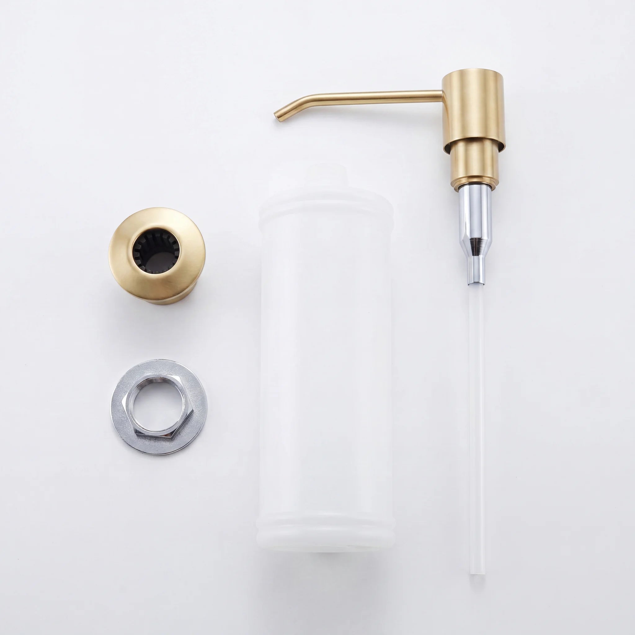 Unlacquered Brass Soap Dispenser
