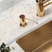 Unlacquered Brass Soap Dispenser