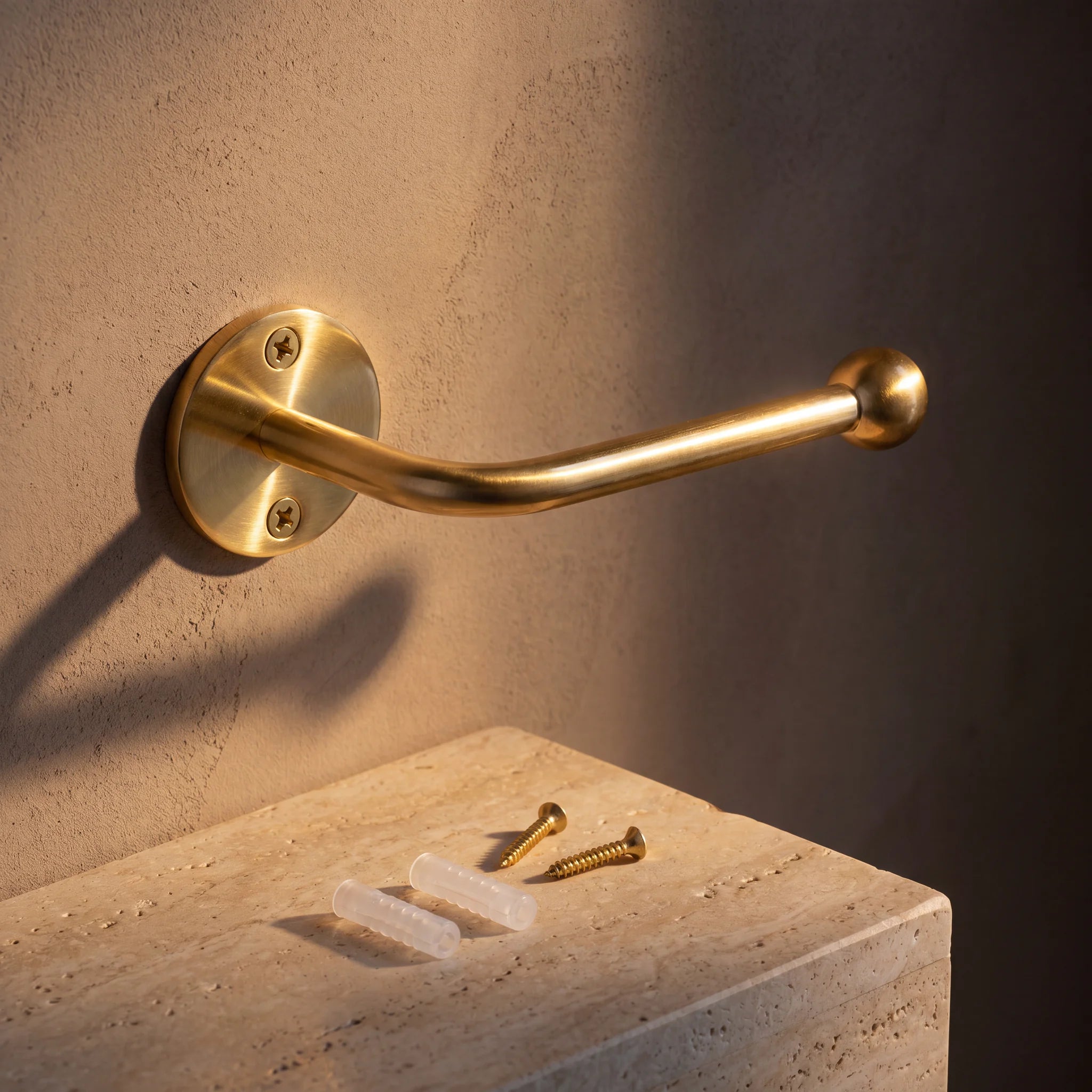 Unlacquered Brass Toilet Paper Holder