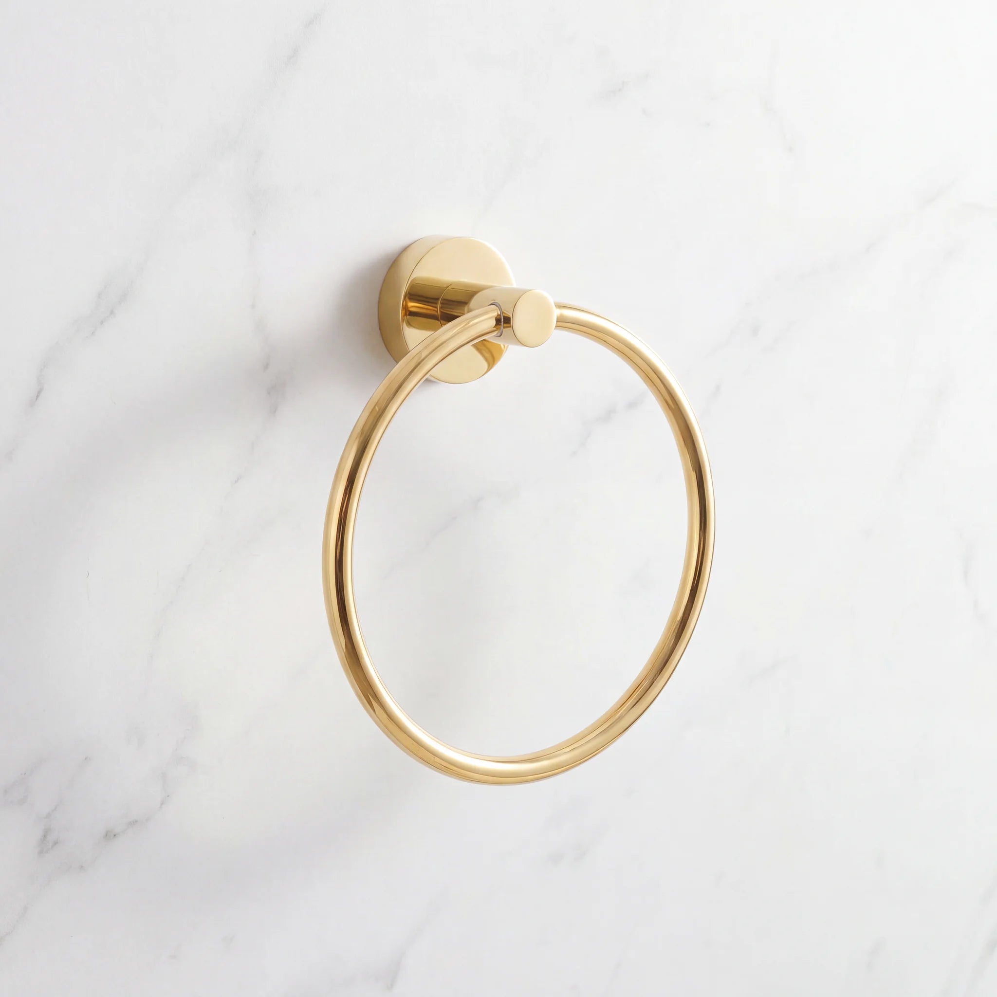 Unlacquered Brass Towel Holder Ring