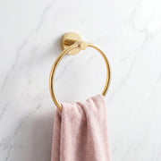Unlacquered Brass Towel Holder Ring