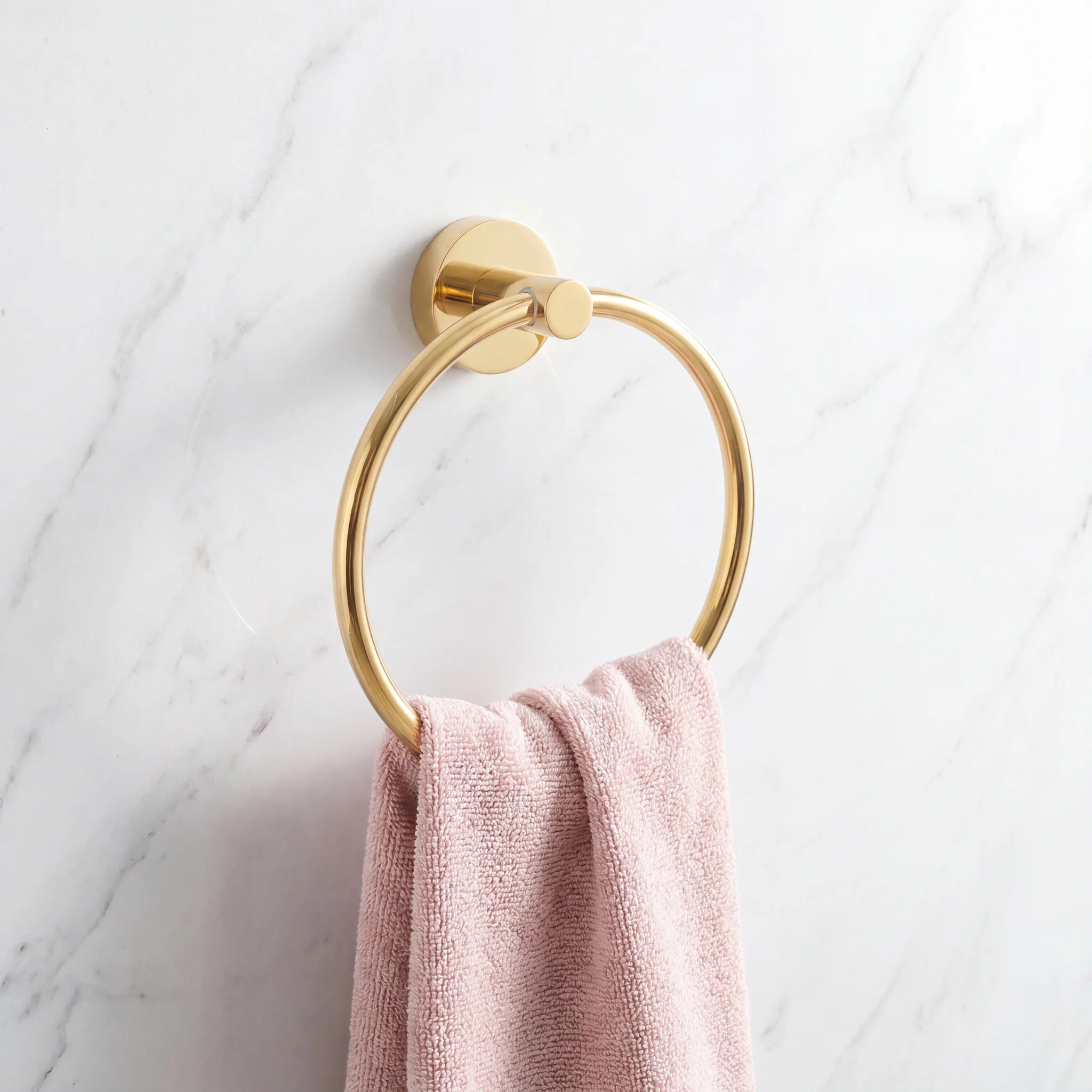 Unlacquered Brass Towel Holder Ring