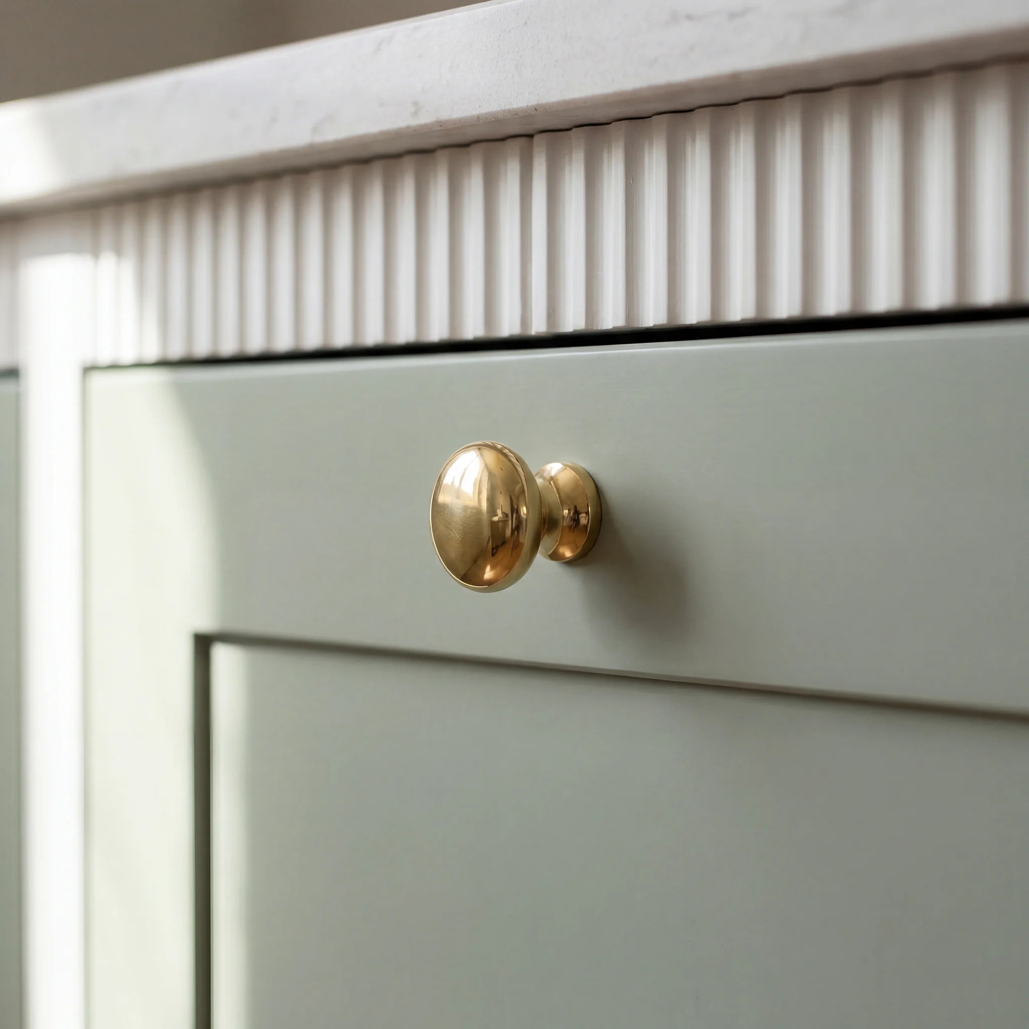 Solid Unlacquered Brass Cabinet Knobs