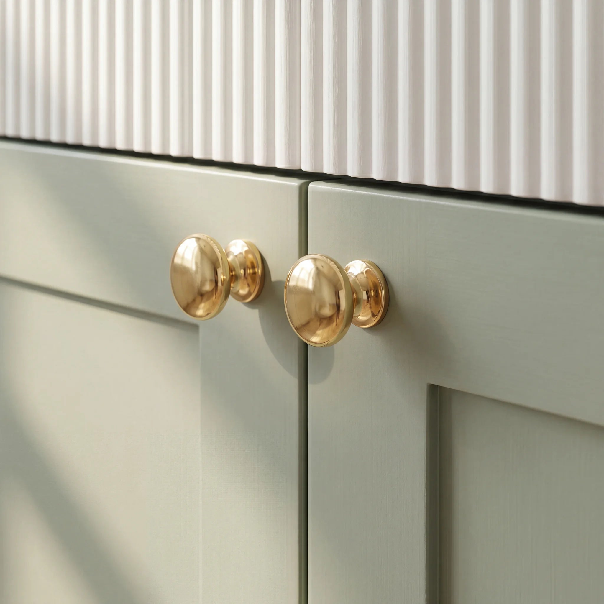 Solid Unlacquered Brass Cabinet Knobs