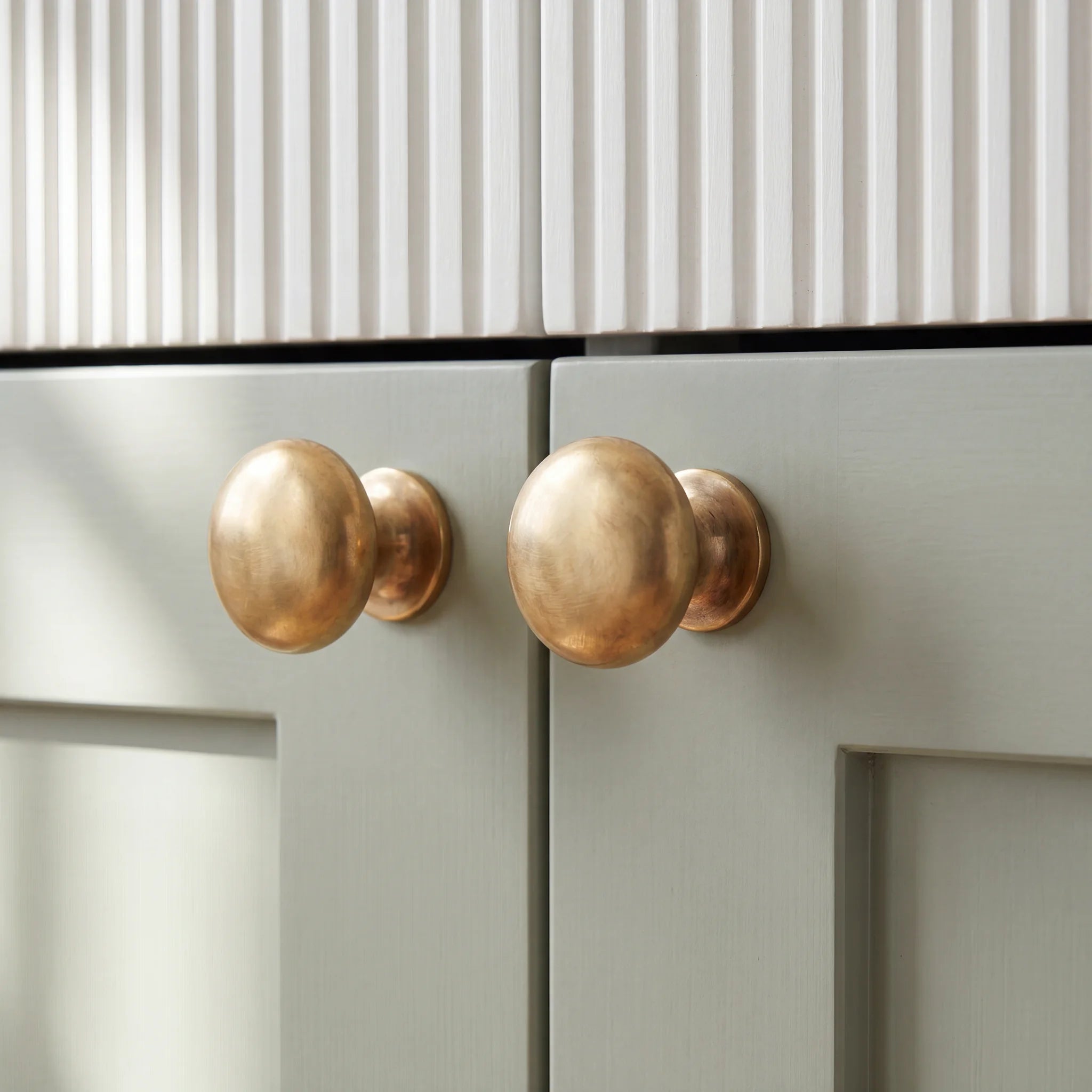 Solid Unlacquered Brass Cabinet Knobs
