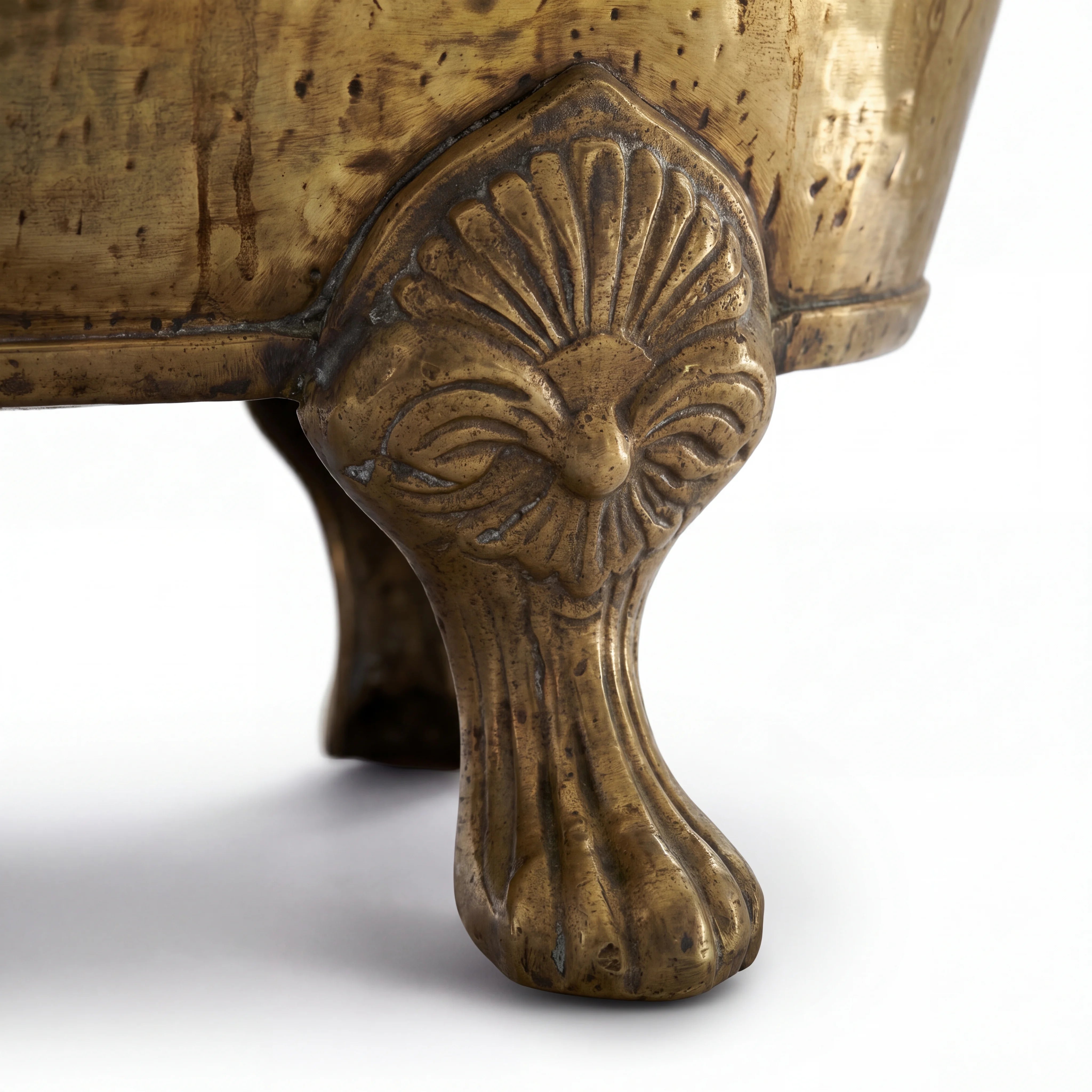Antique Brass Clawfoot Bathtub
