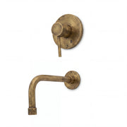 Antique Brass Wall Mounted Tub Filler