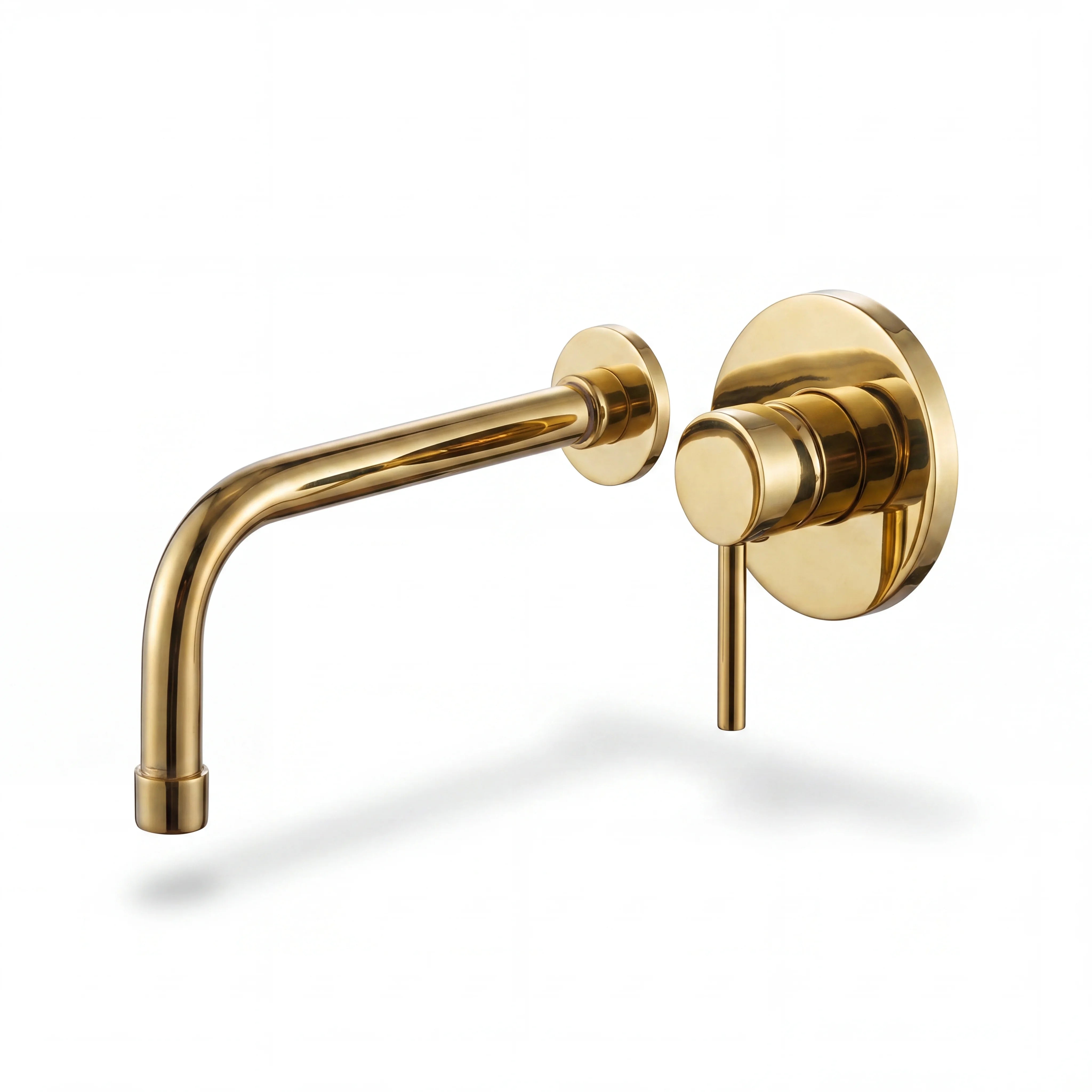Antique Brass Wall Mounted Tub Filler