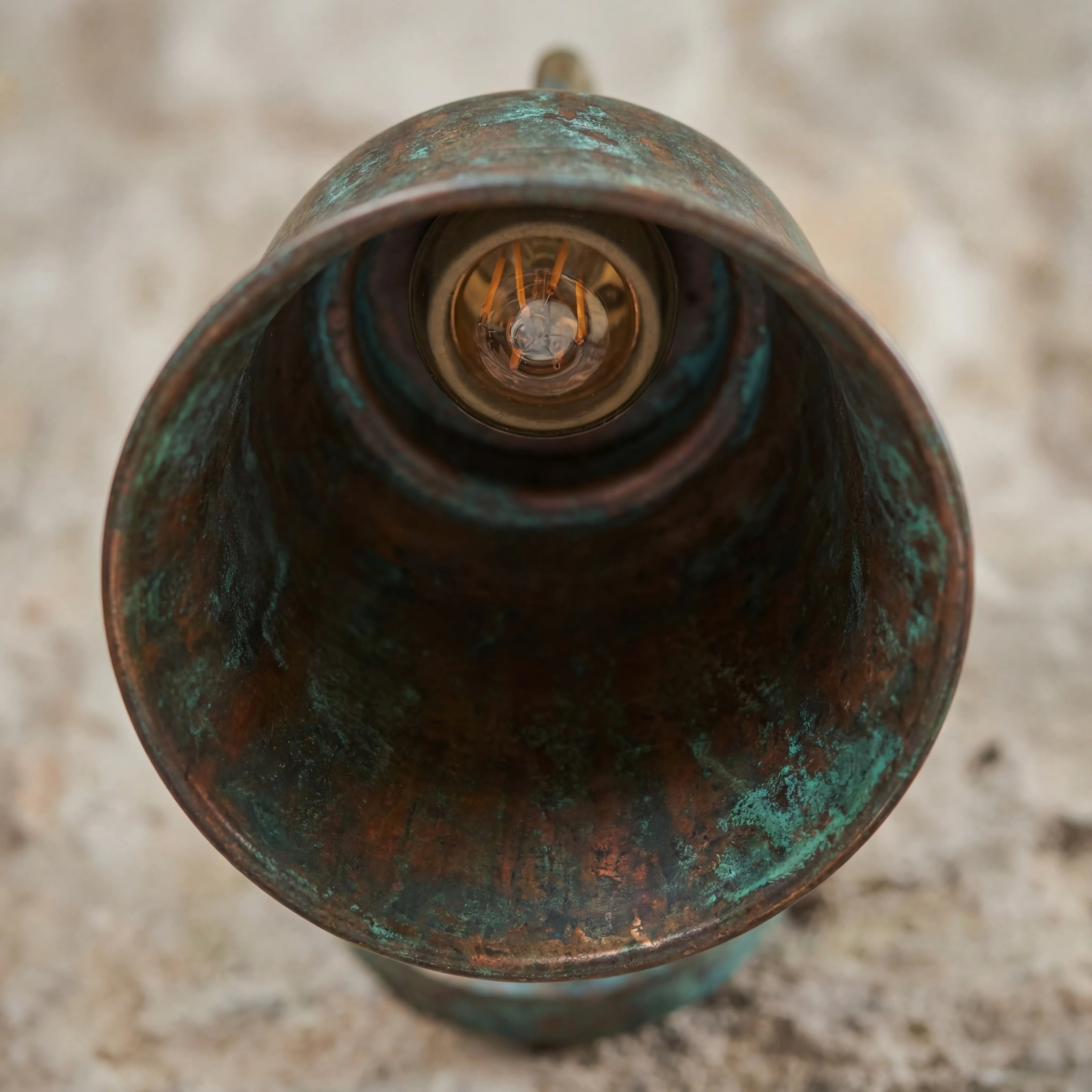 Cloche Antique Copper Lamp Wall Sconce