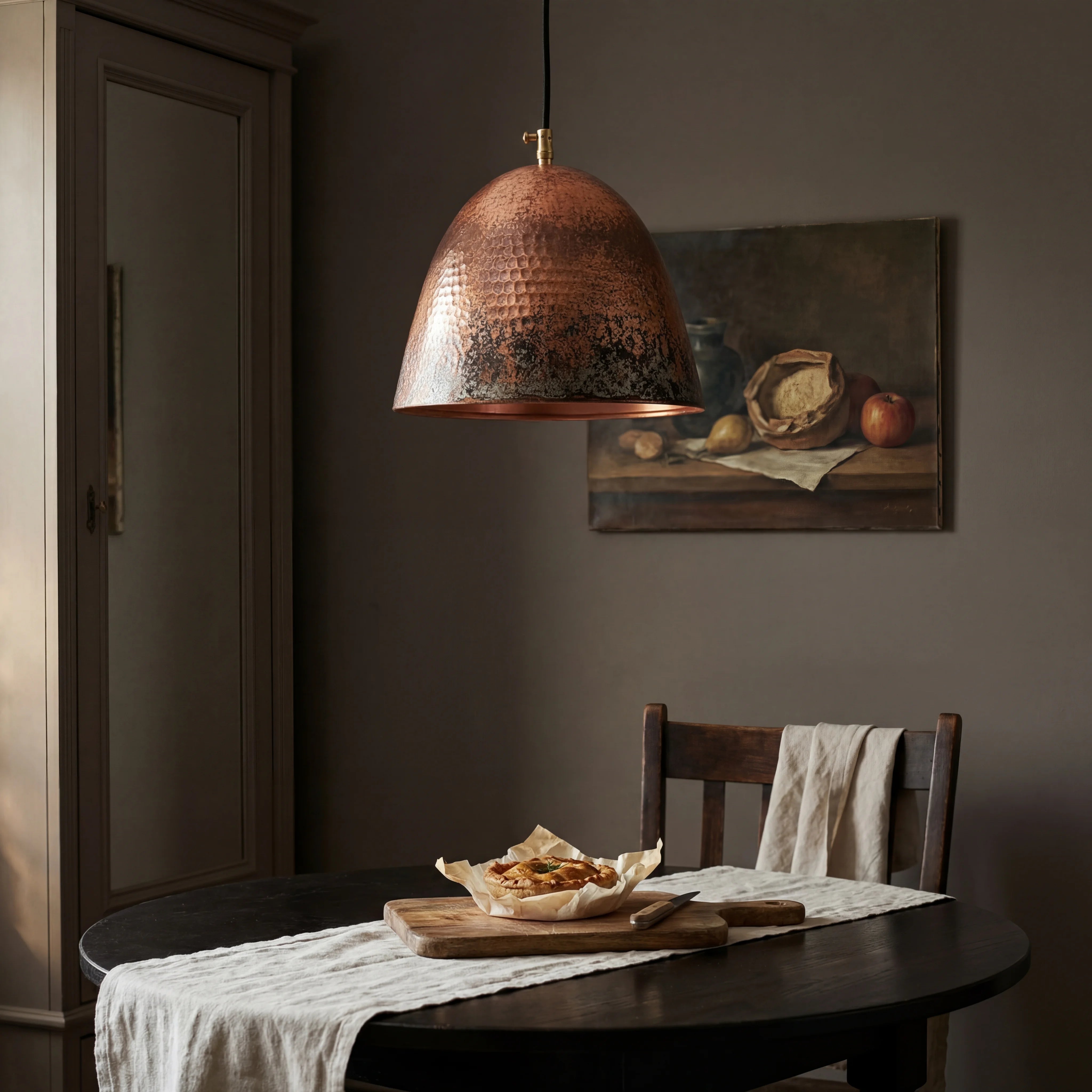 Nox Antique Hammered Copper Pendant Lamp