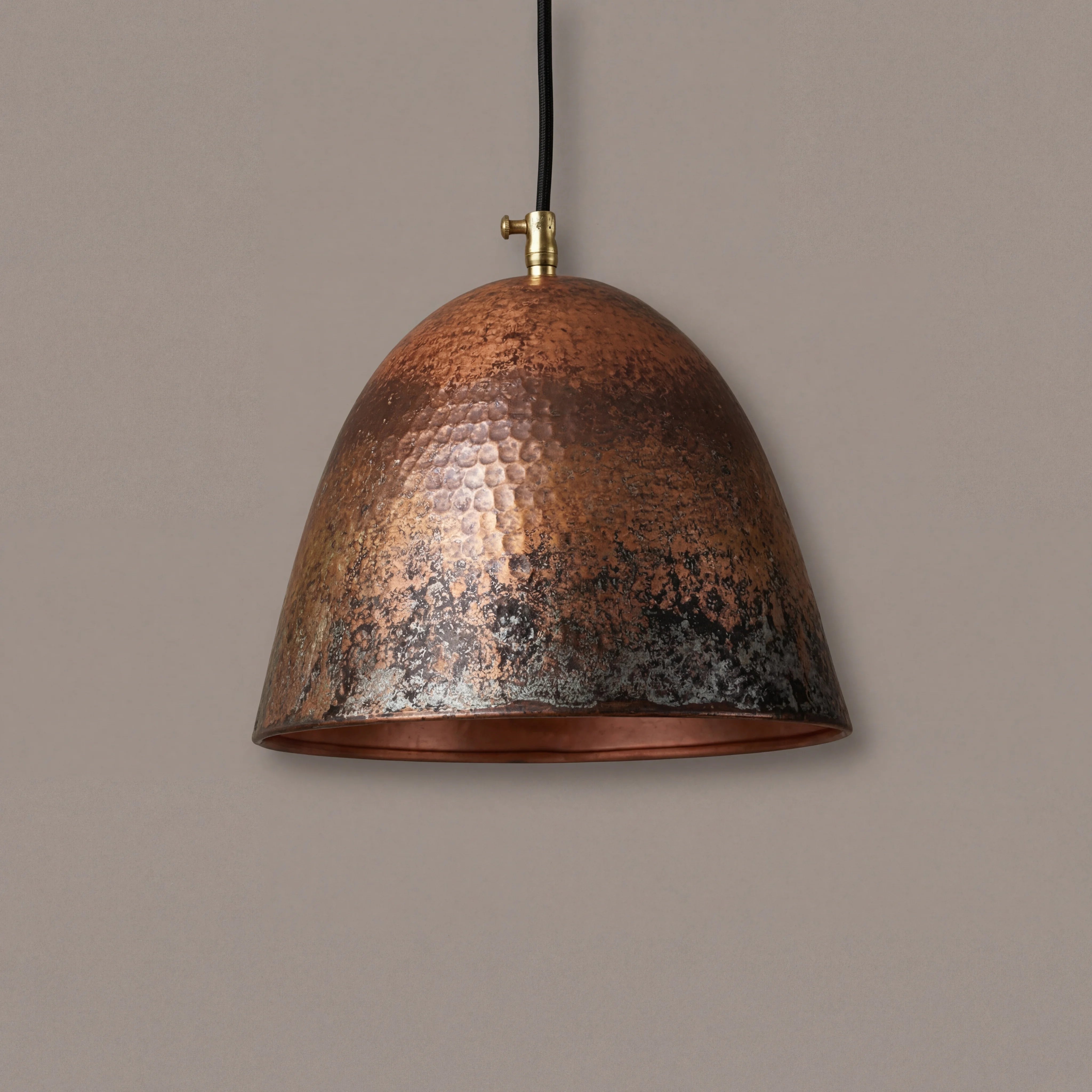 Nox Antique Hammered Copper Pendant Lamp