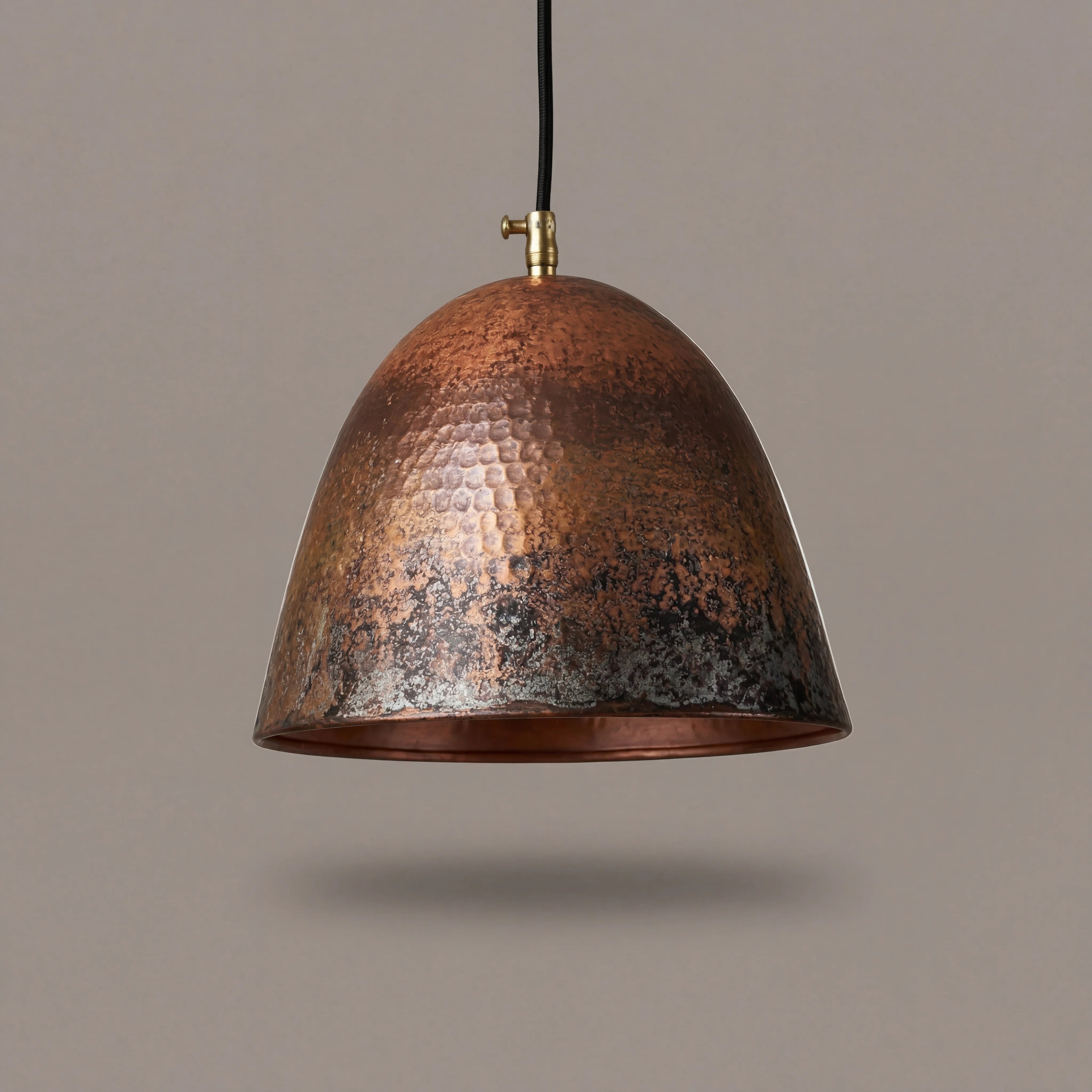 Nox Antique Hammered Copper Pendant Lamp
