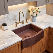 Regent Bow Front Copper Apron Sink