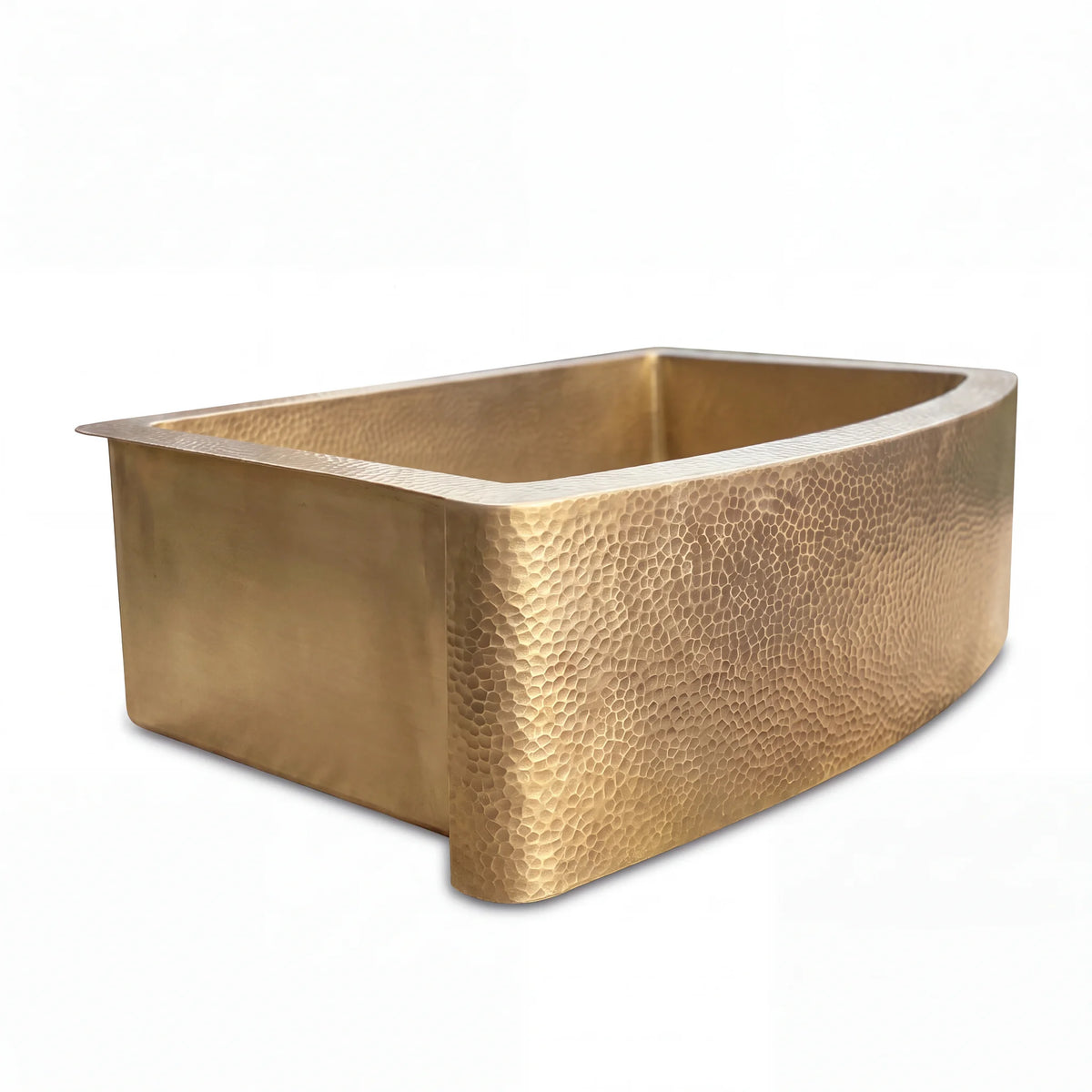 Arco Curved Apron Brass Farm Sink