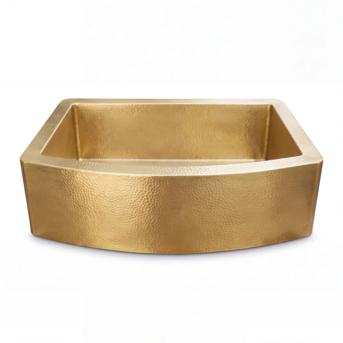 Arco Curved Apron Brass Farm Sink