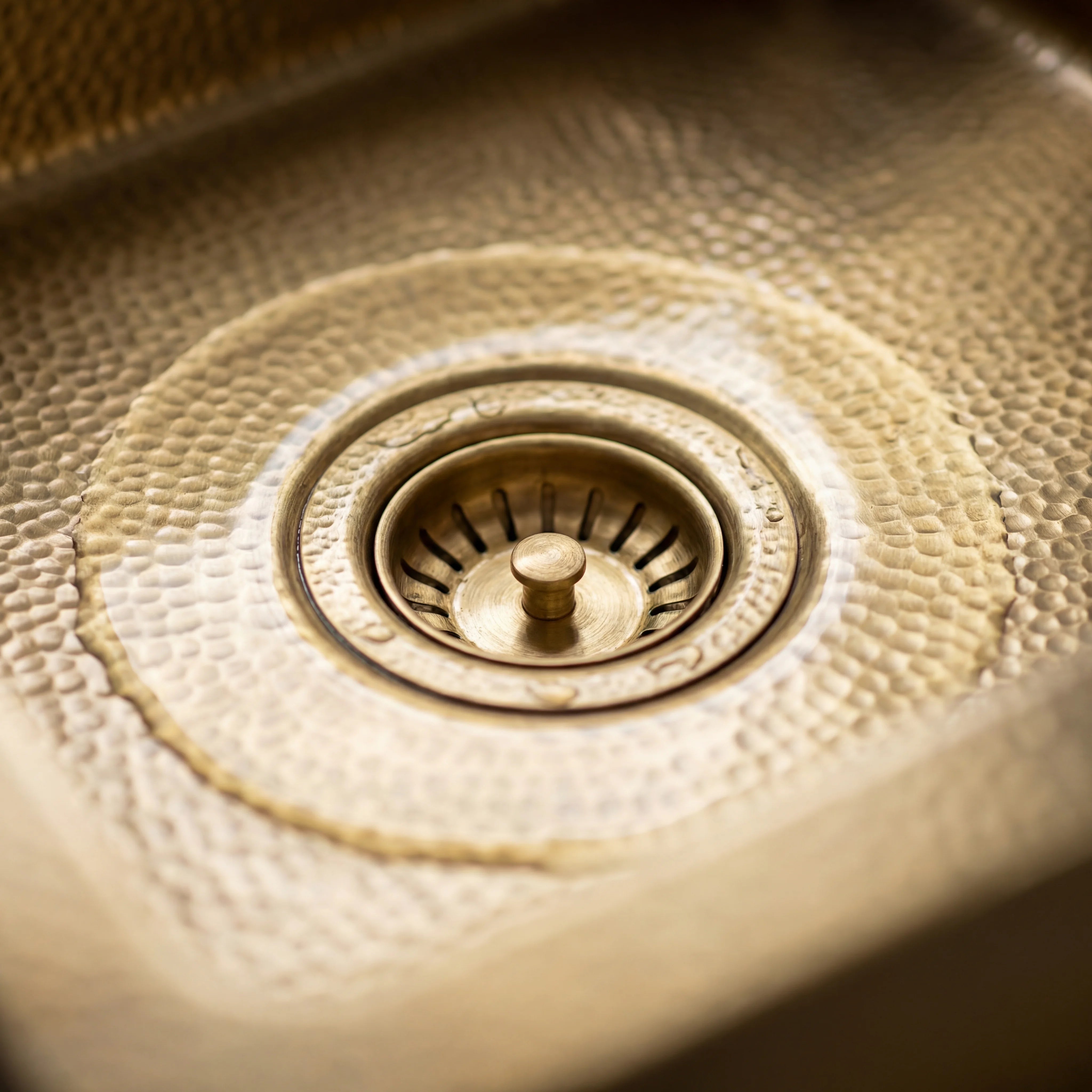 Brass Farmhouse Kitchen Sink with Towel Bar