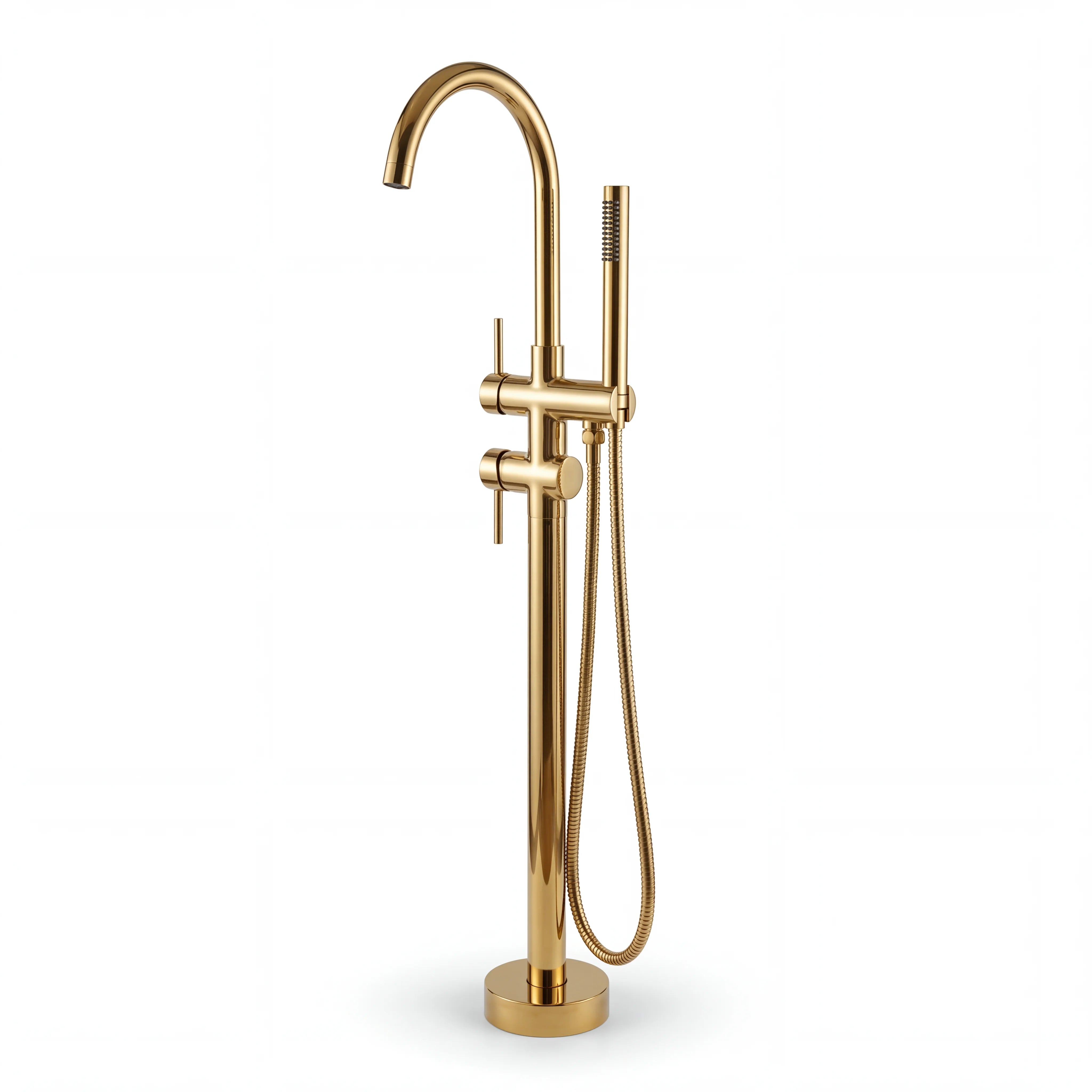 Mono Brass Floor Mounted Tub Filler
