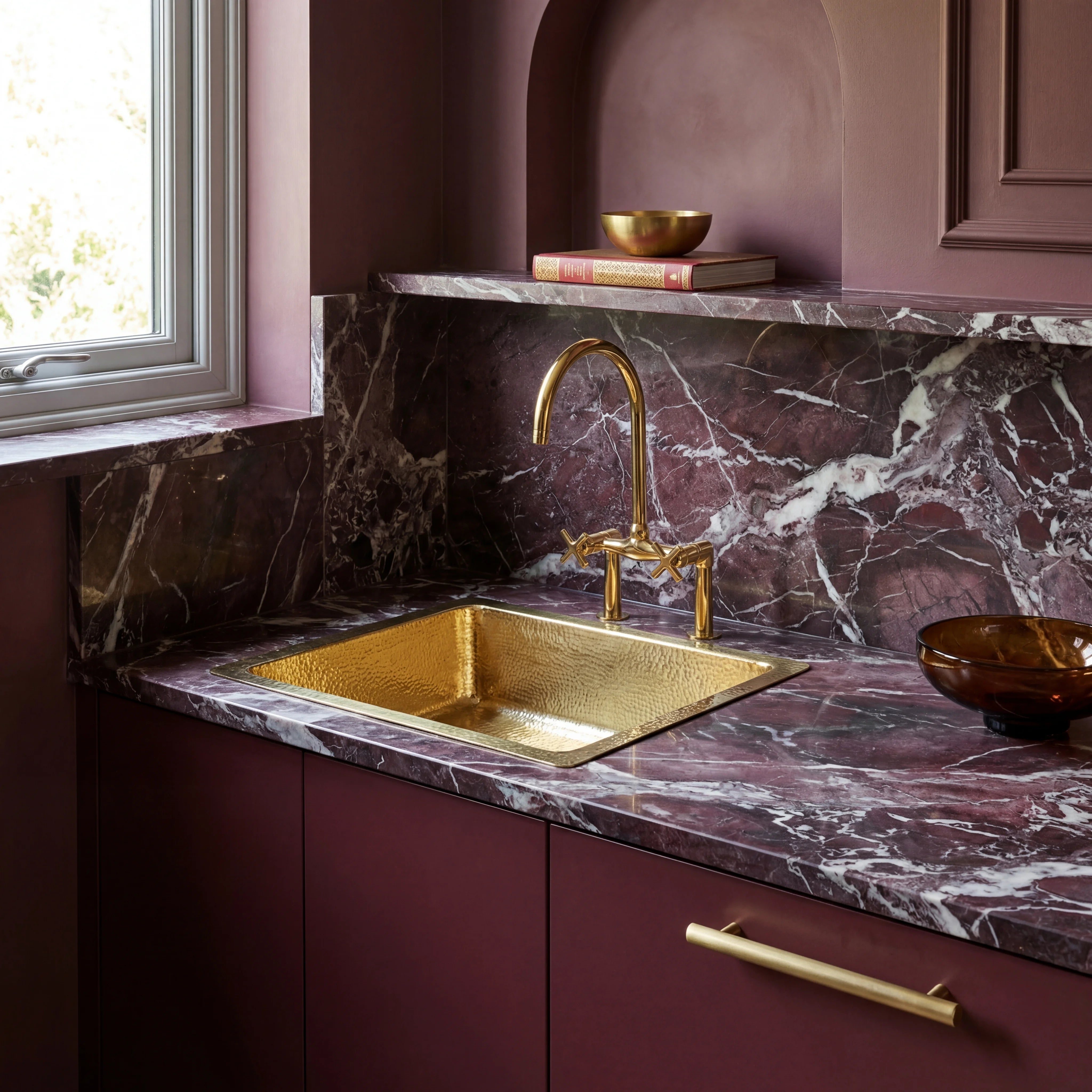 Brass Undermount Kitchen Sink