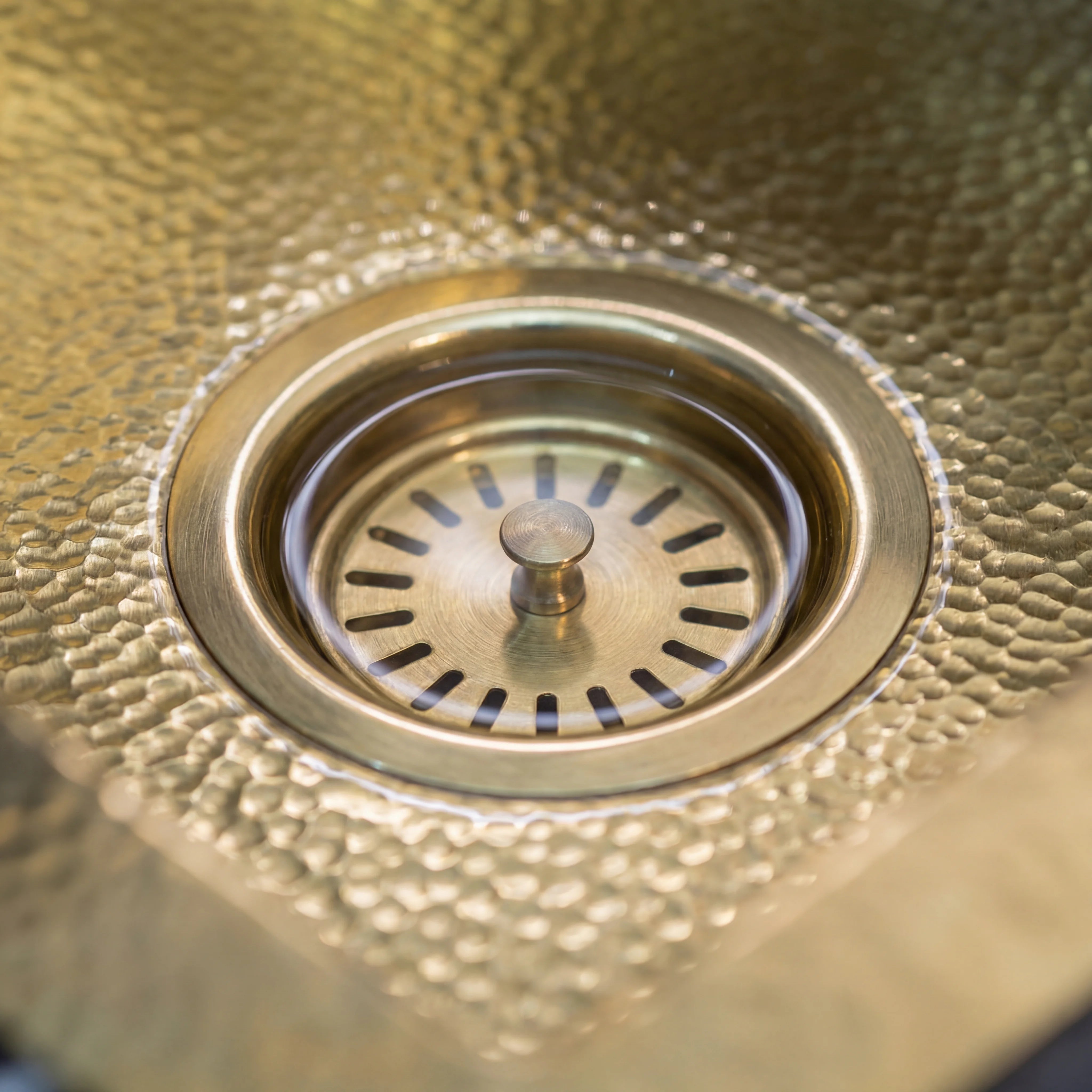 Brass Undermount Kitchen Sink with Wide Ledge