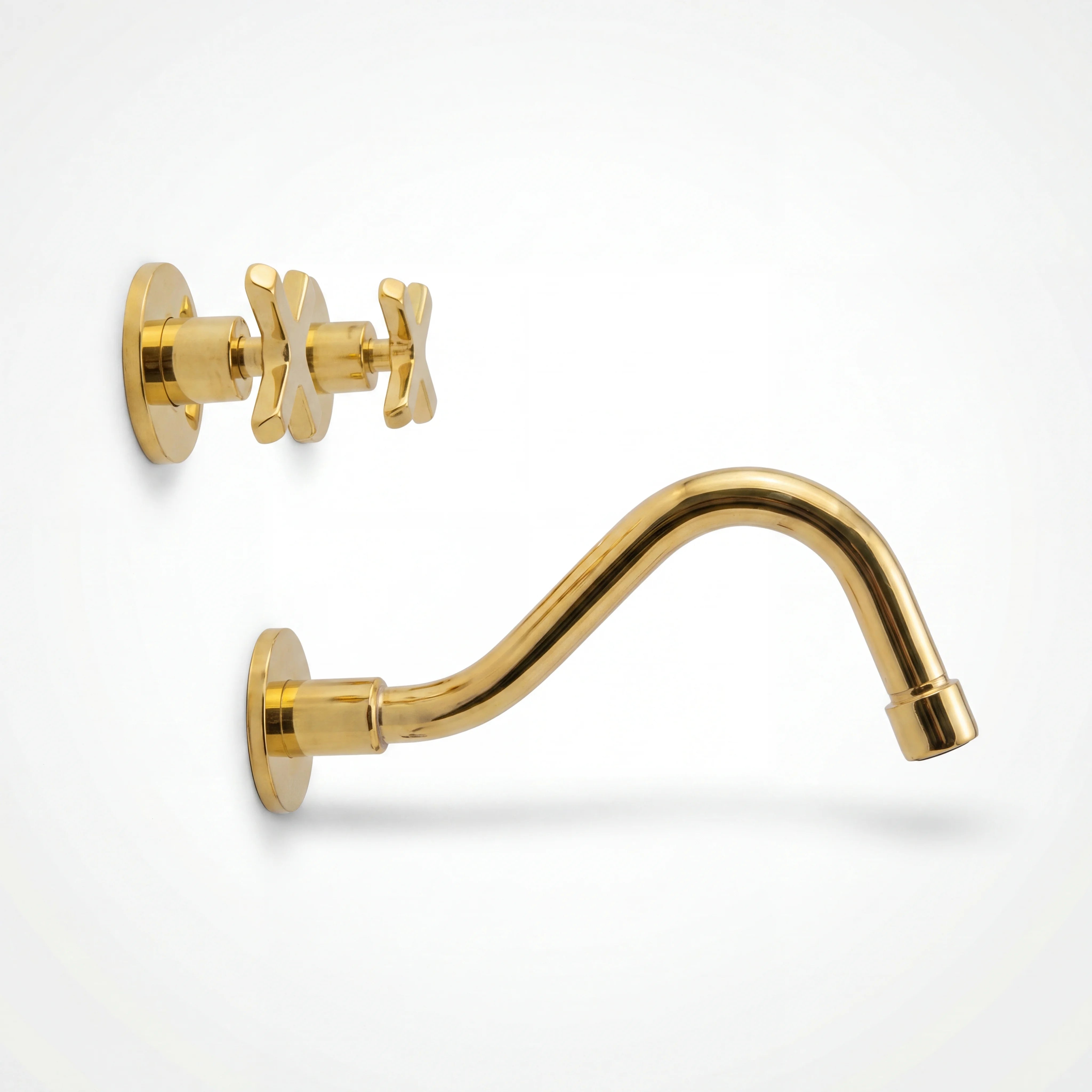 Brass Wall Mounted Tub Filler