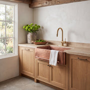 Rosa Copper Apron Sink with Towel Bar
