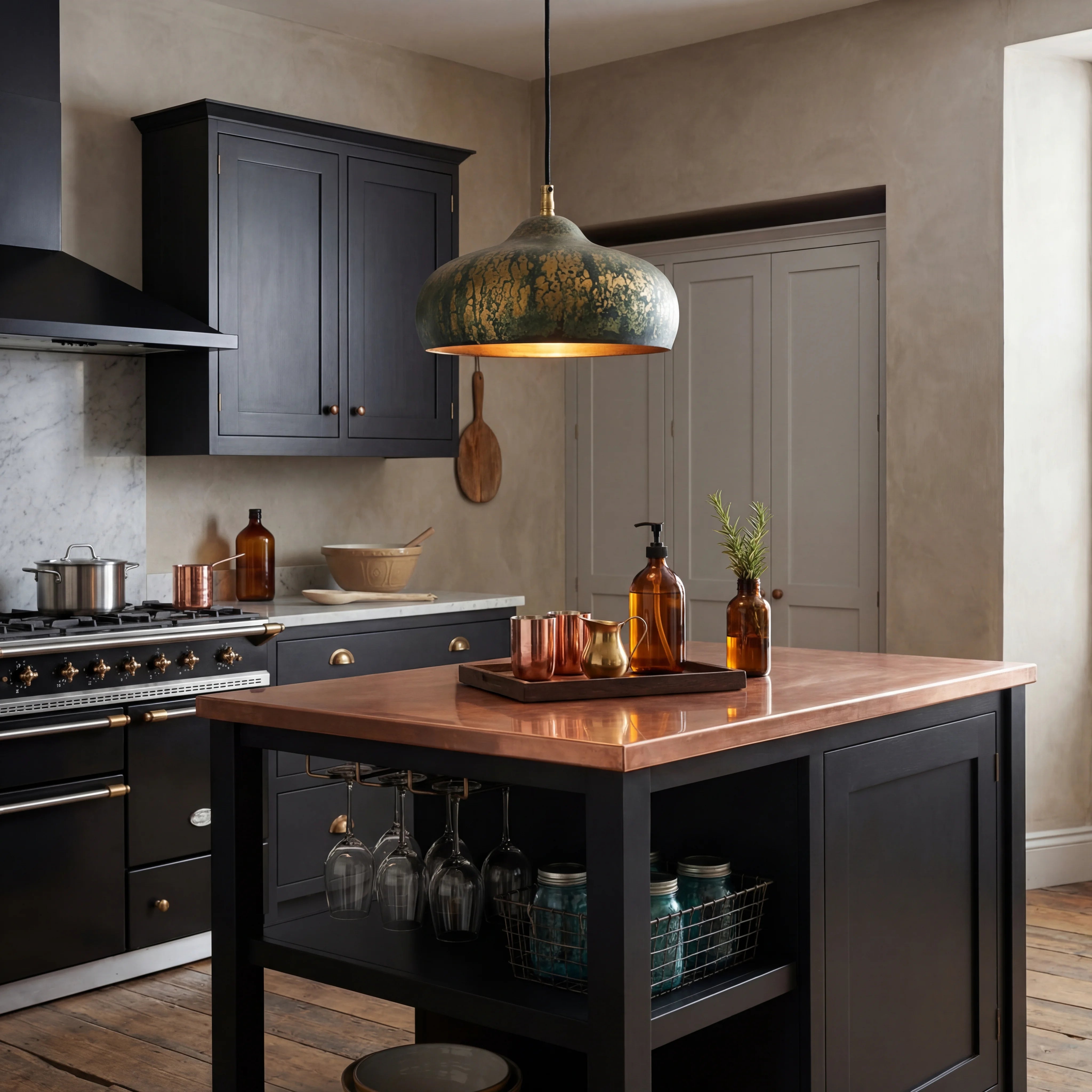 Tigra Copper Ceiling Lamp