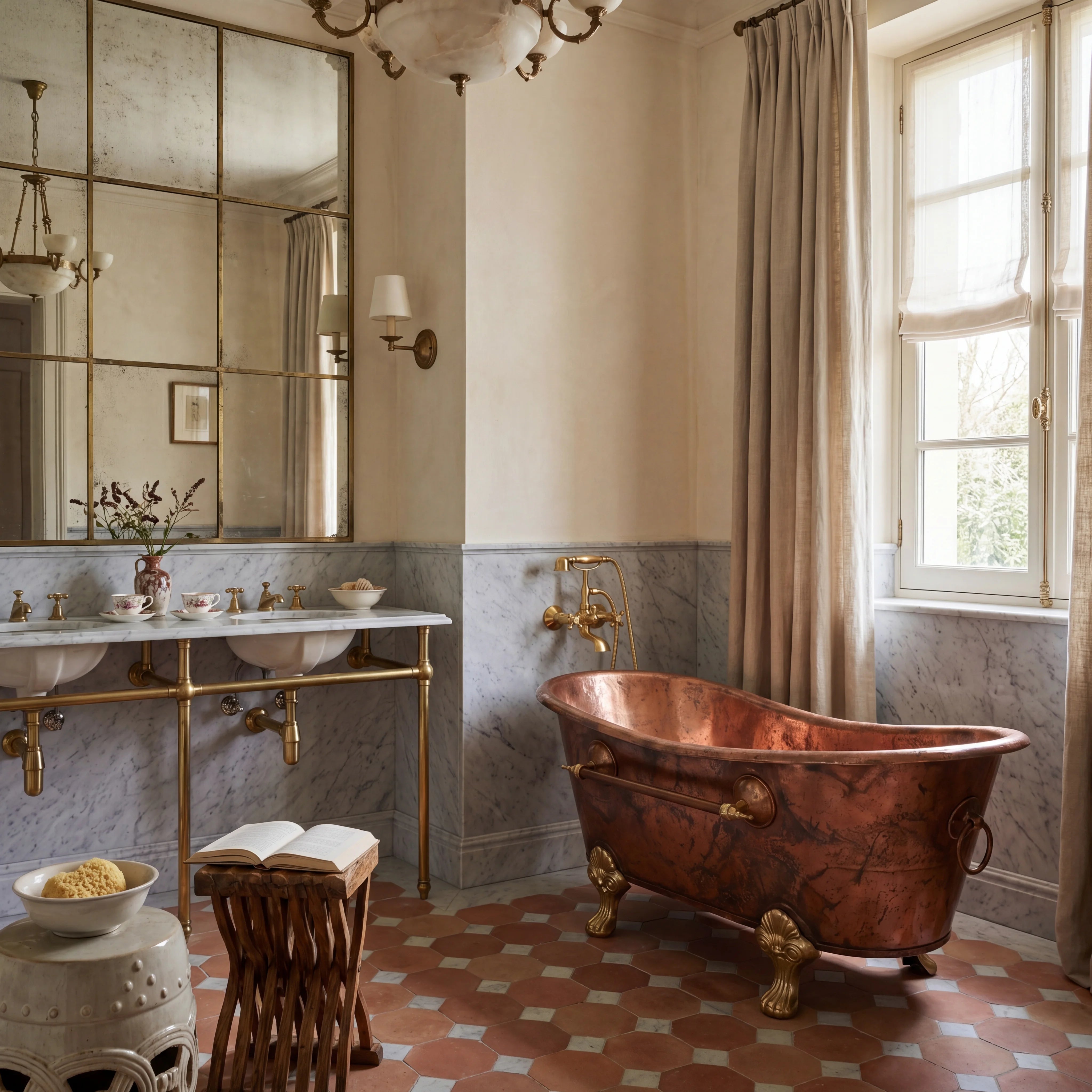 Copper Clawfoot Bathtub