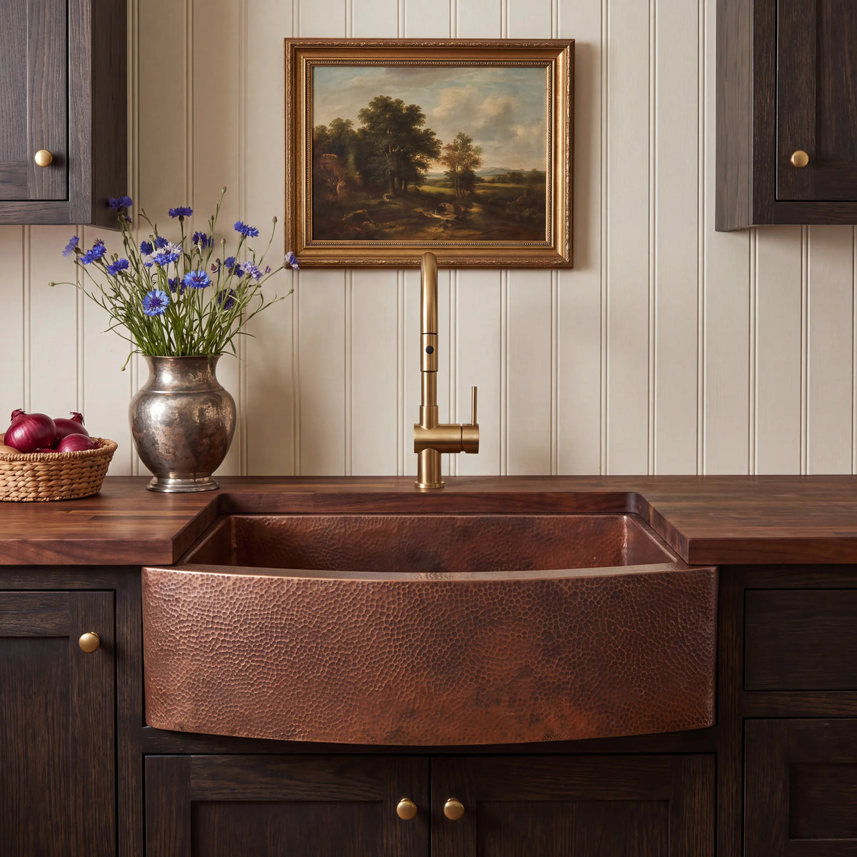 Arco Curved Apron Copper Farm Sink