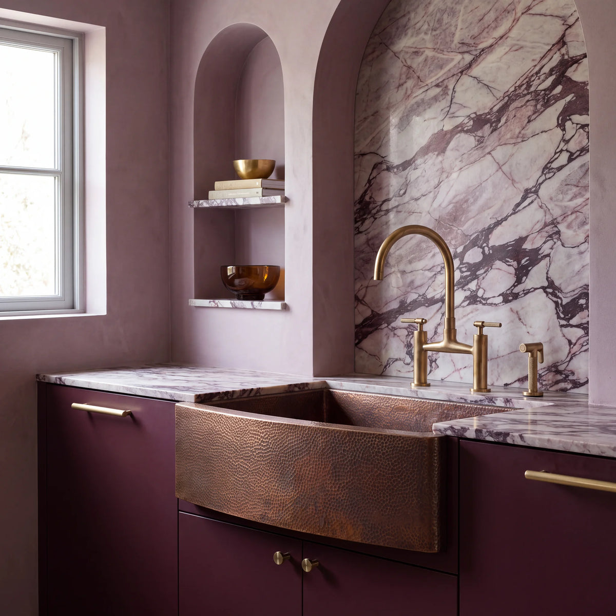 Arco Curved Apron Copper Farm Sink