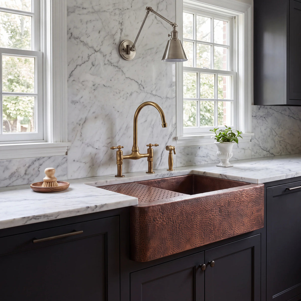 Atelier Copper Workstation Farmhouse Sink