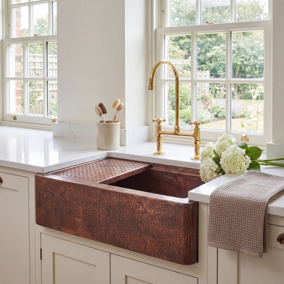 Atelier Copper Workstation Farmhouse Sink