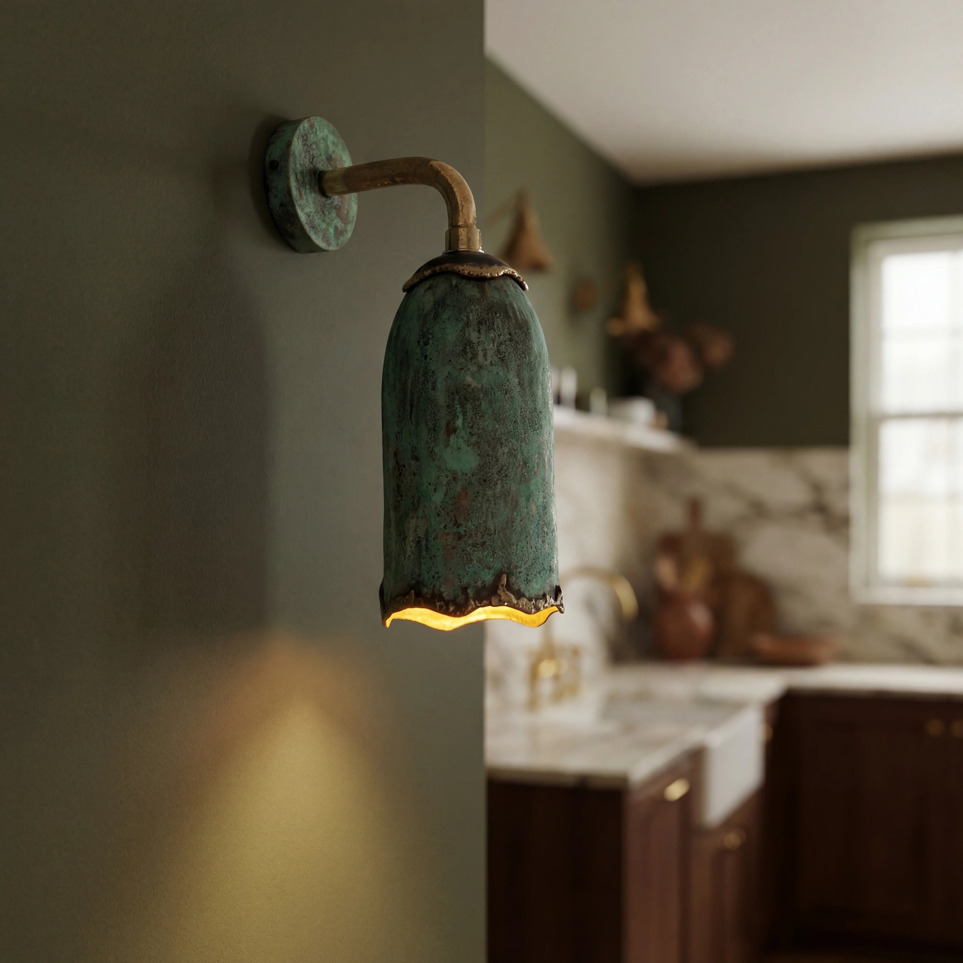 Torch Copper Lamp Wall Sconce