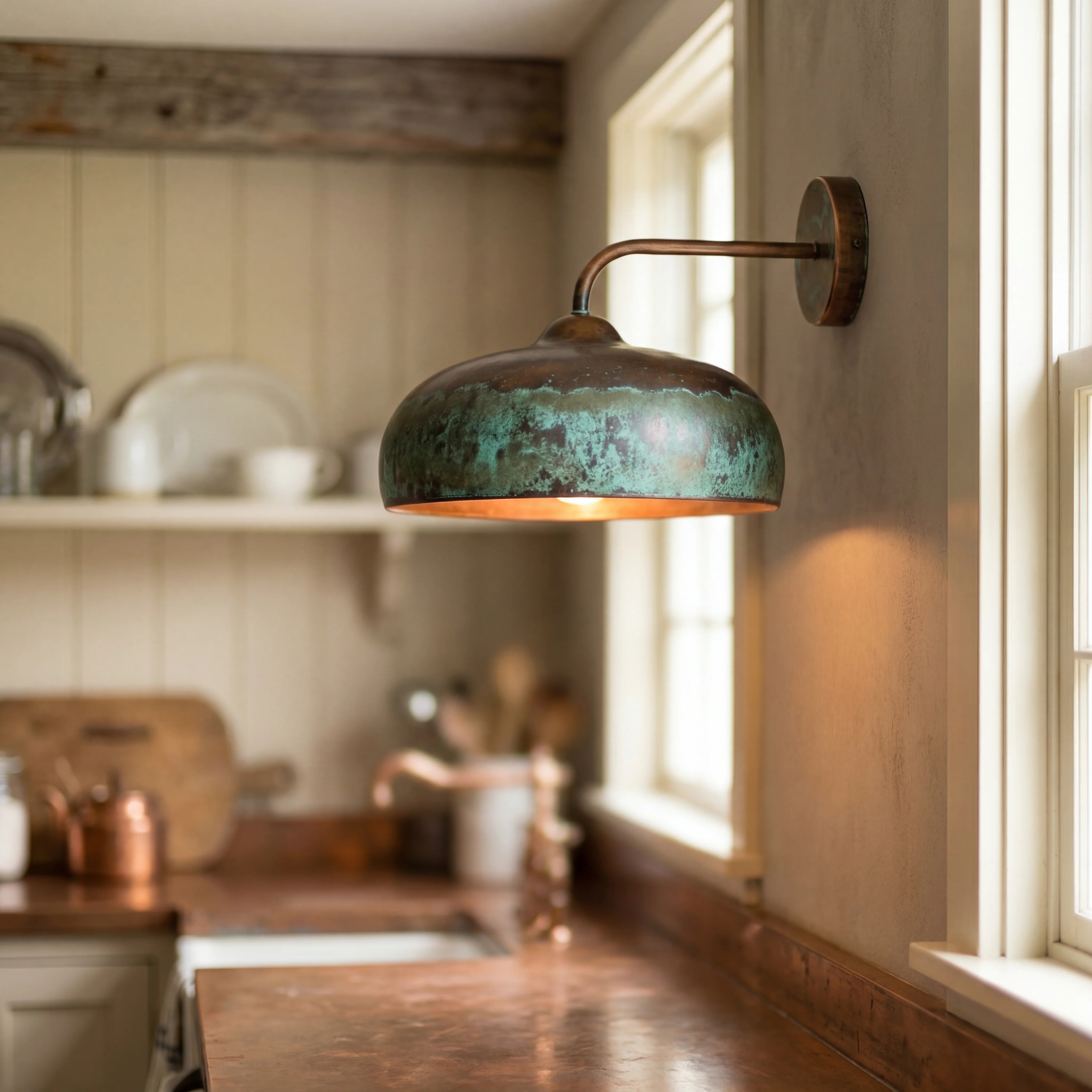 Disco Copper Outdoor Lamp Wall Sconce