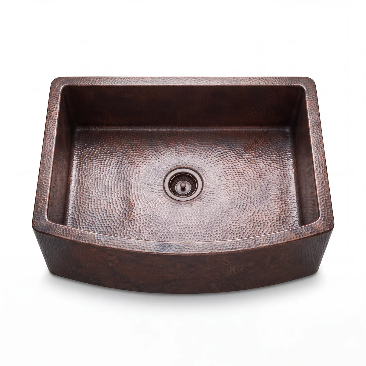 Halo Curved Apron Copper Farmhouse Sink
