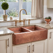 Gemelli Double Farmhouse Copper Sink