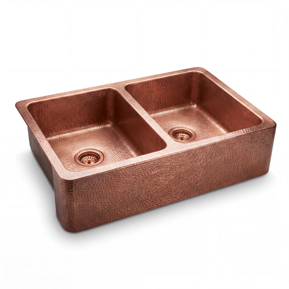 Gemelli Double Farmhouse Copper Sink