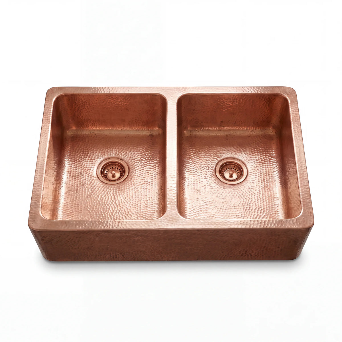 Gemelli Double Farmhouse Copper Sink