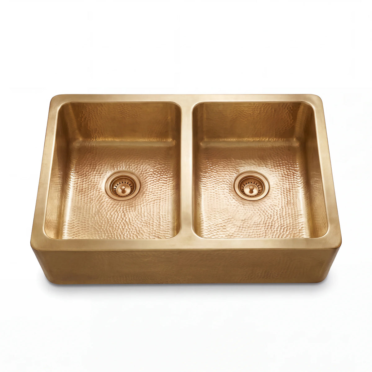 Gemelli Double Farmhouse Brass Sink