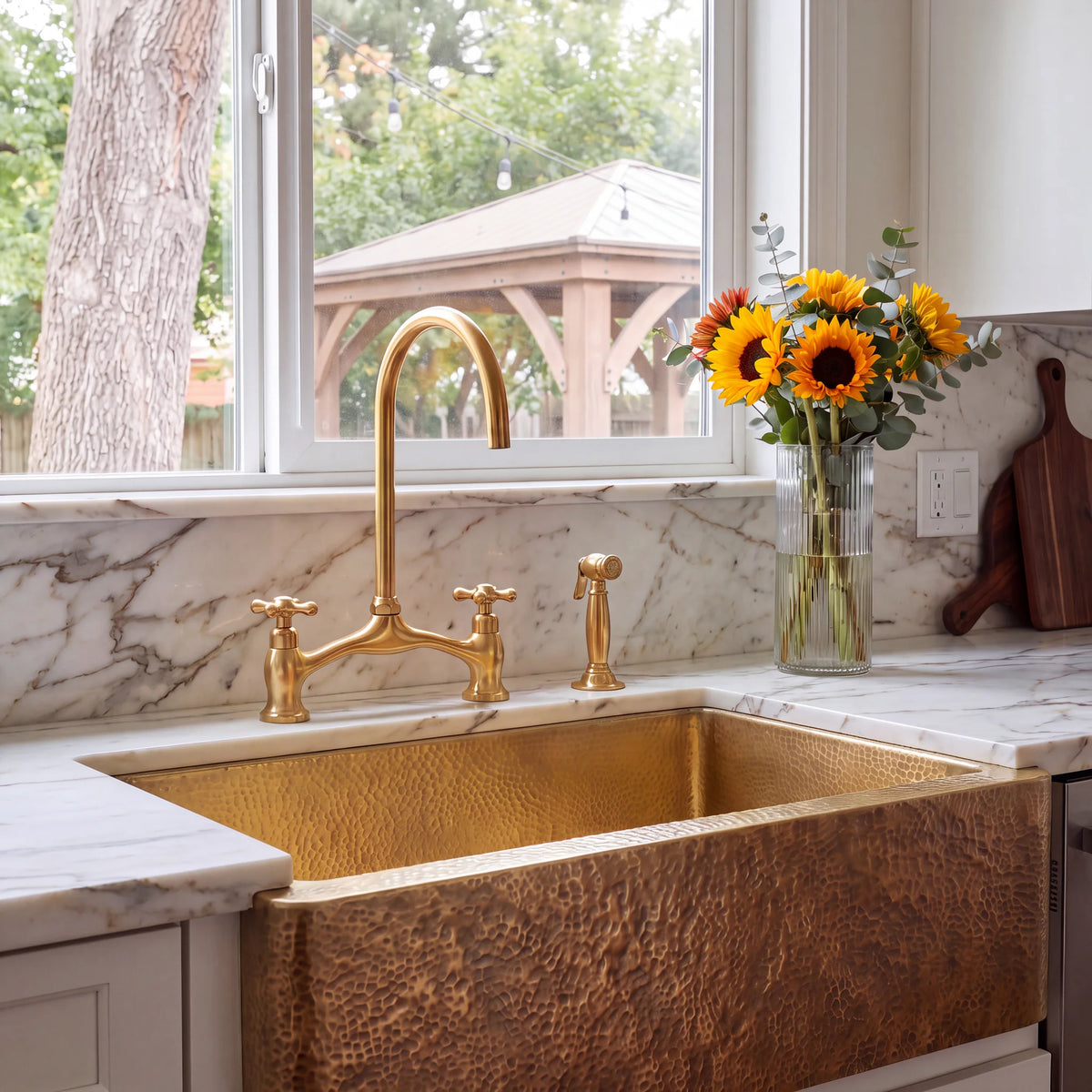 Quadra Farm Style Brass Sink