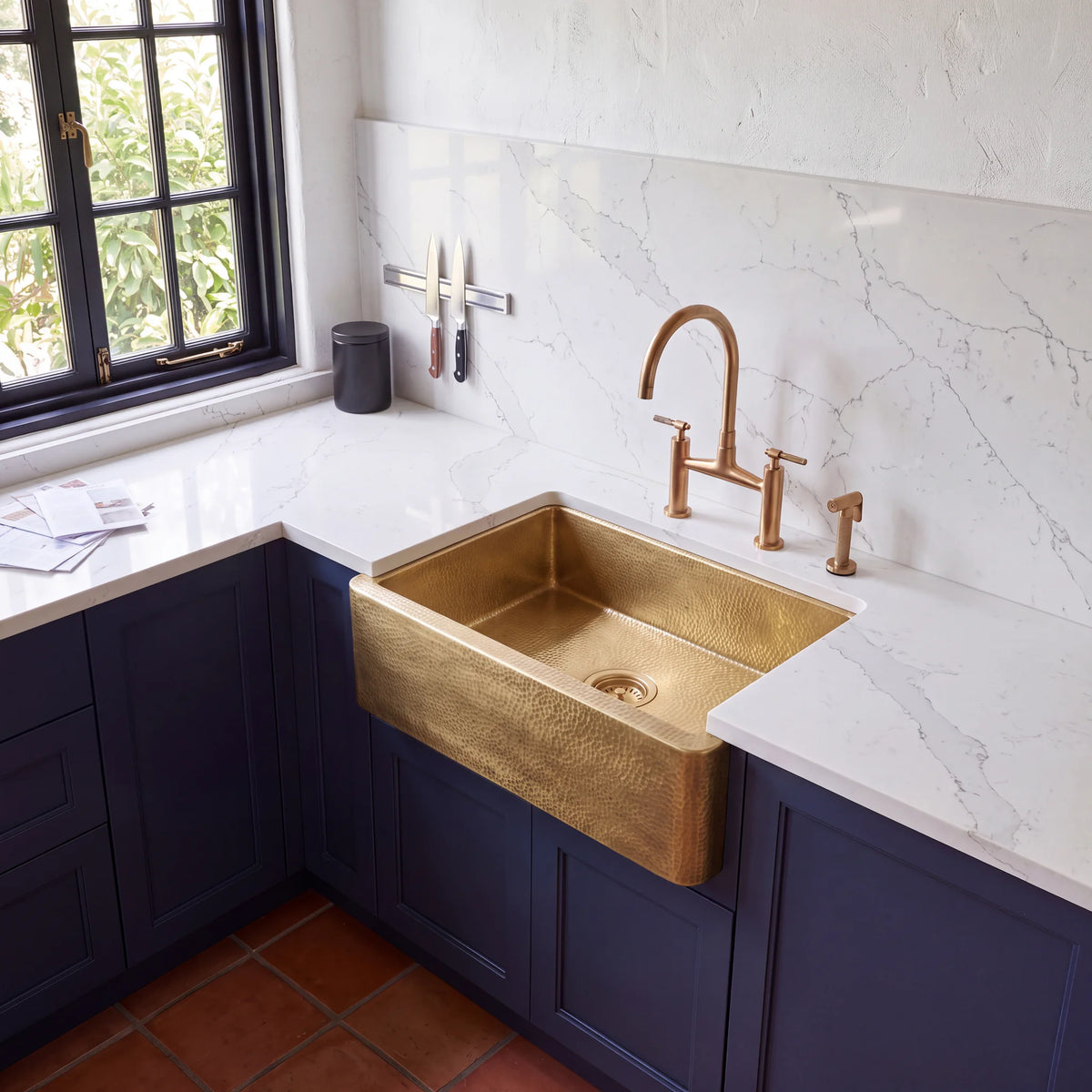 Quadra Farm Style Brass Sink
