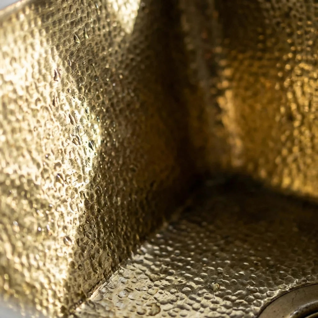 Hammered Brass Undermount Kitchen Sink