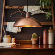 Doma Hammered Copper Pendant Lamp