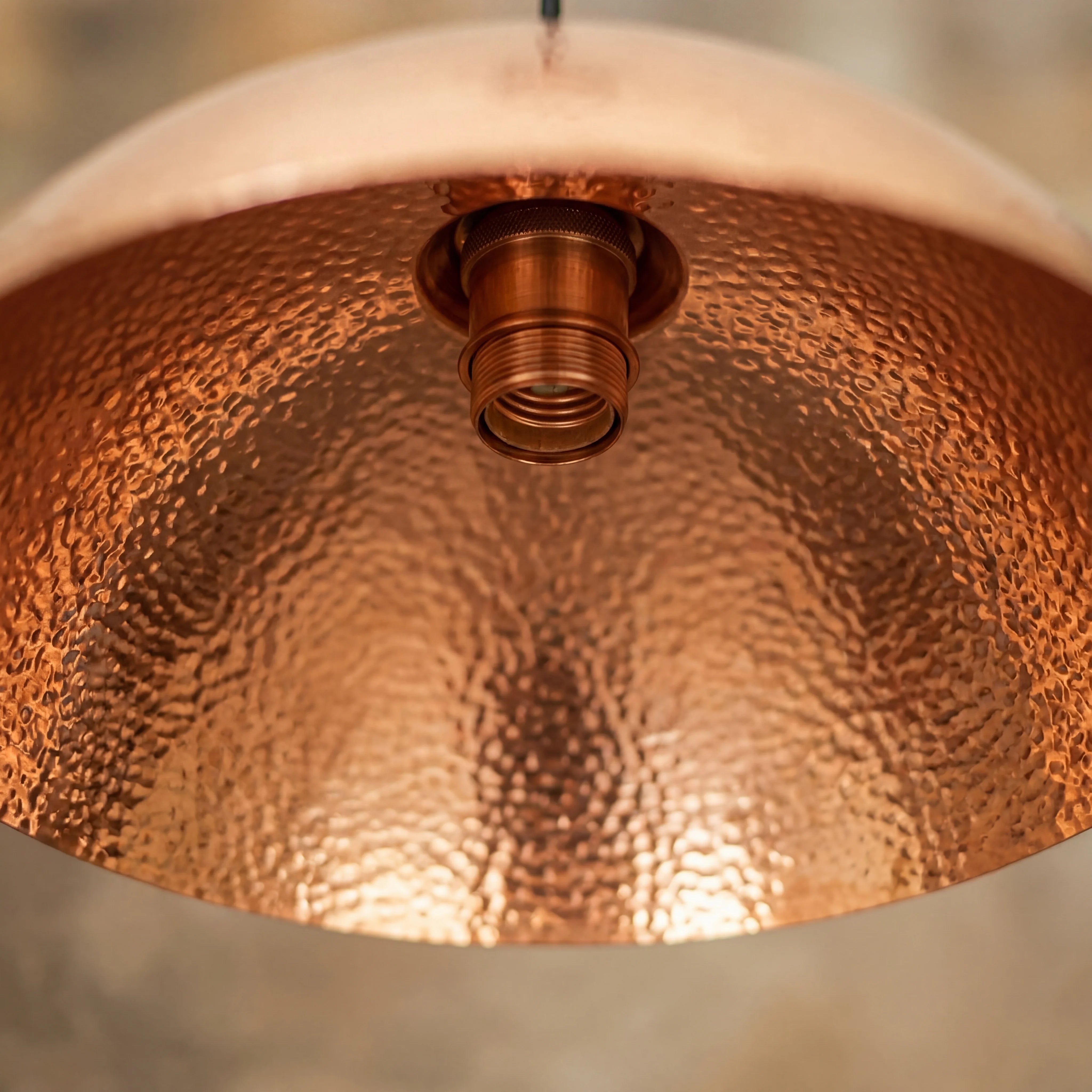Doma Hammered Copper Pendant Lamp